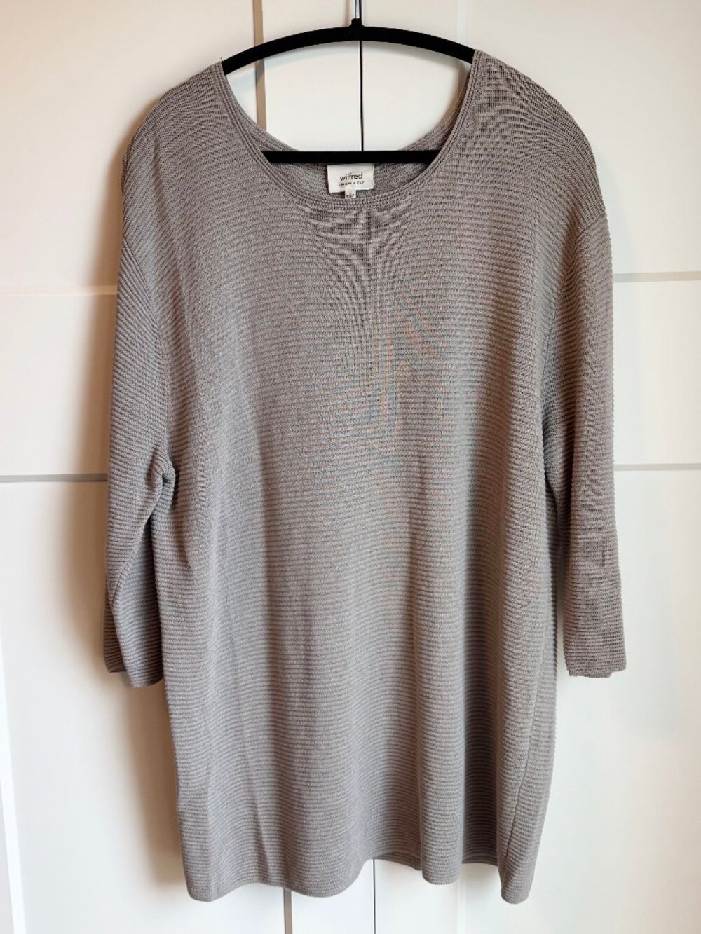 Wilfred Grey Italian Wool Sweater Size L